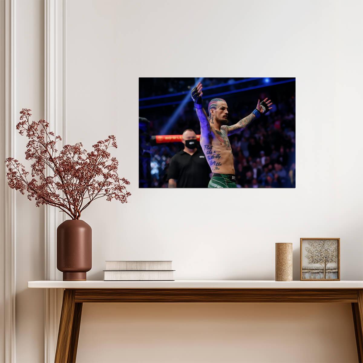 Sean O'Malley | UFC Fighter Poster | MMA Action Photography - Sports Poster