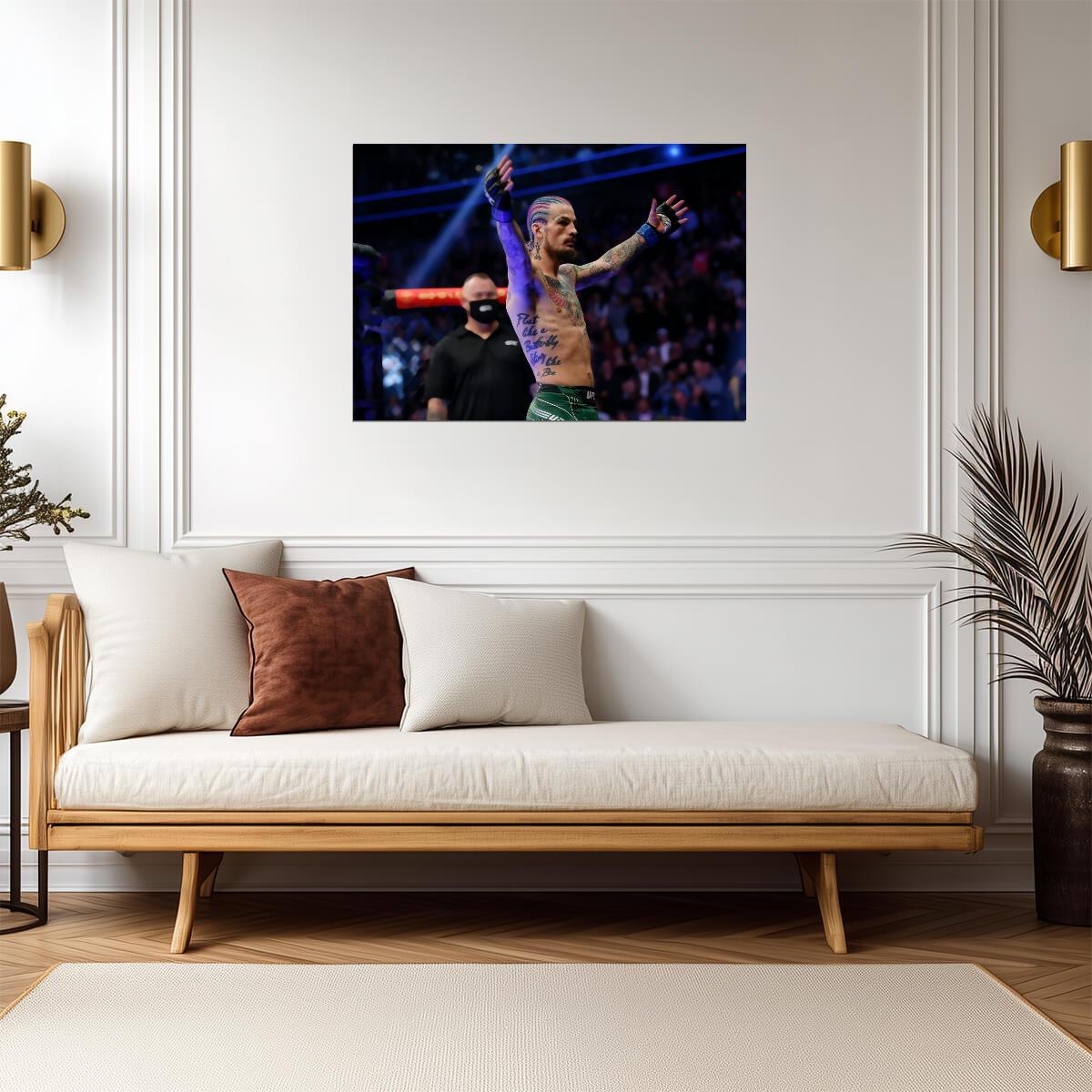 Sean O'Malley | UFC Fighter Poster | MMA Action Photography - Sports Poster