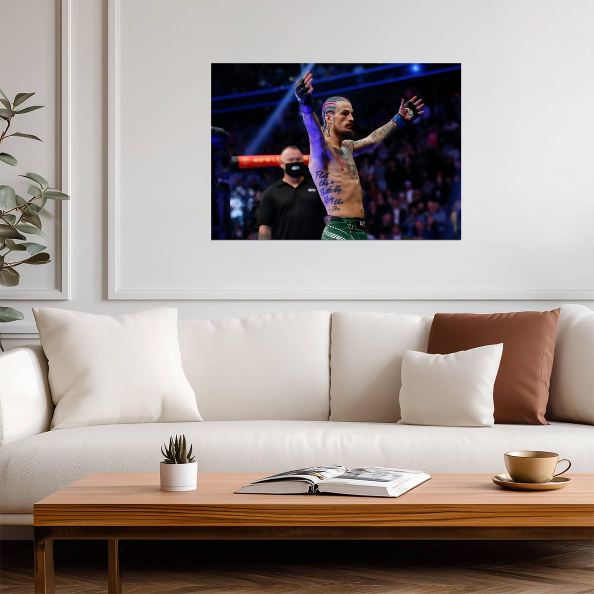 Sean O'Malley | UFC Fighter Poster | MMA Action Photography - Sports Poster
