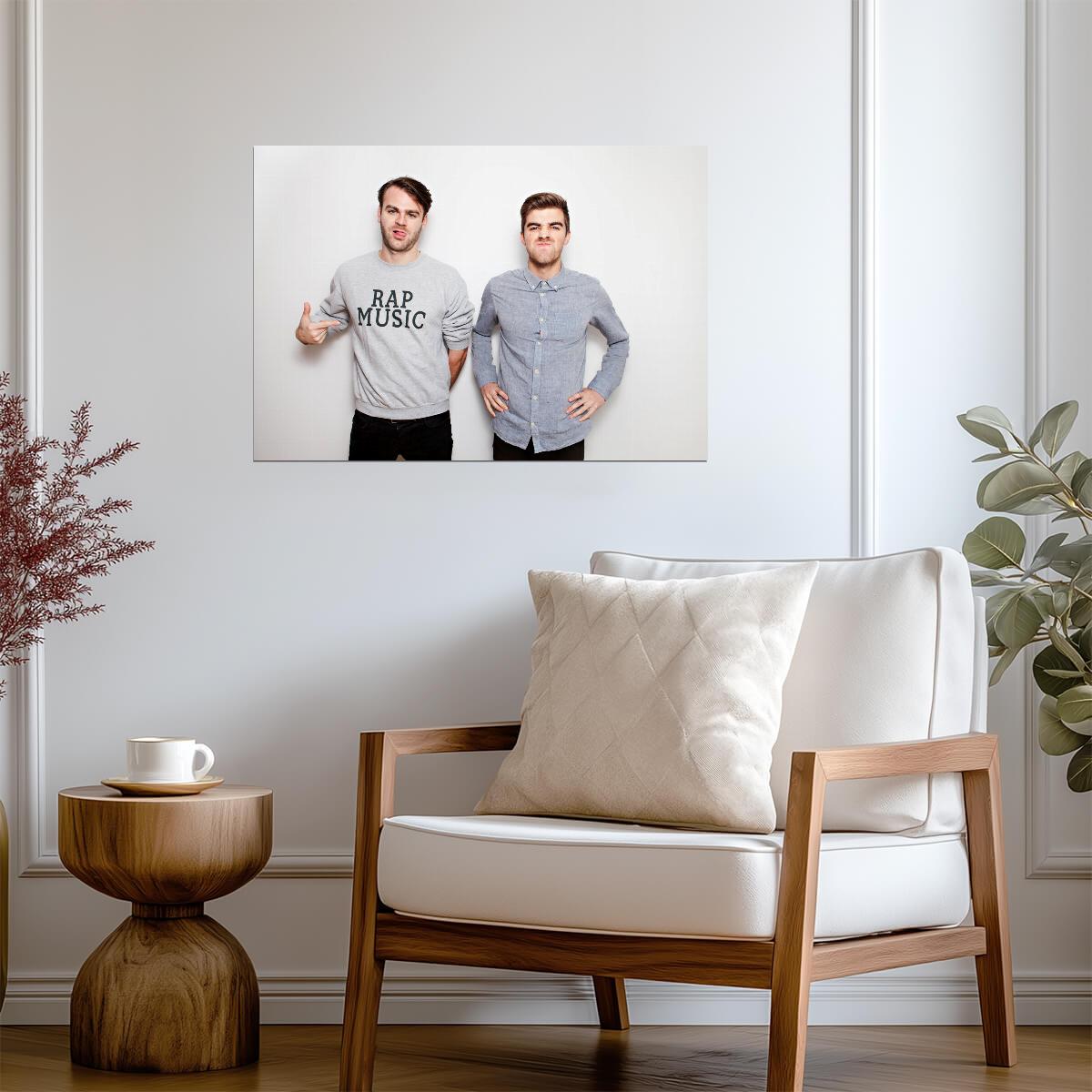 The Chainsmokers Studio Portrait | Music Duo Poster | EDM Pop Wall Art - Music Poster