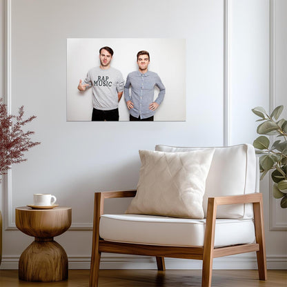 The Chainsmokers Studio Portrait | Music Duo Poster | EDM Pop Wall Art - Music Poster