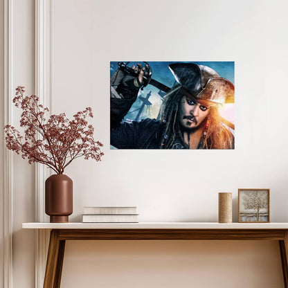 Pirates of the Caribbean Captain Jack Sparrow | Movie Poster | Johnny Depp Adventure Film Art - Movies & TV Poster