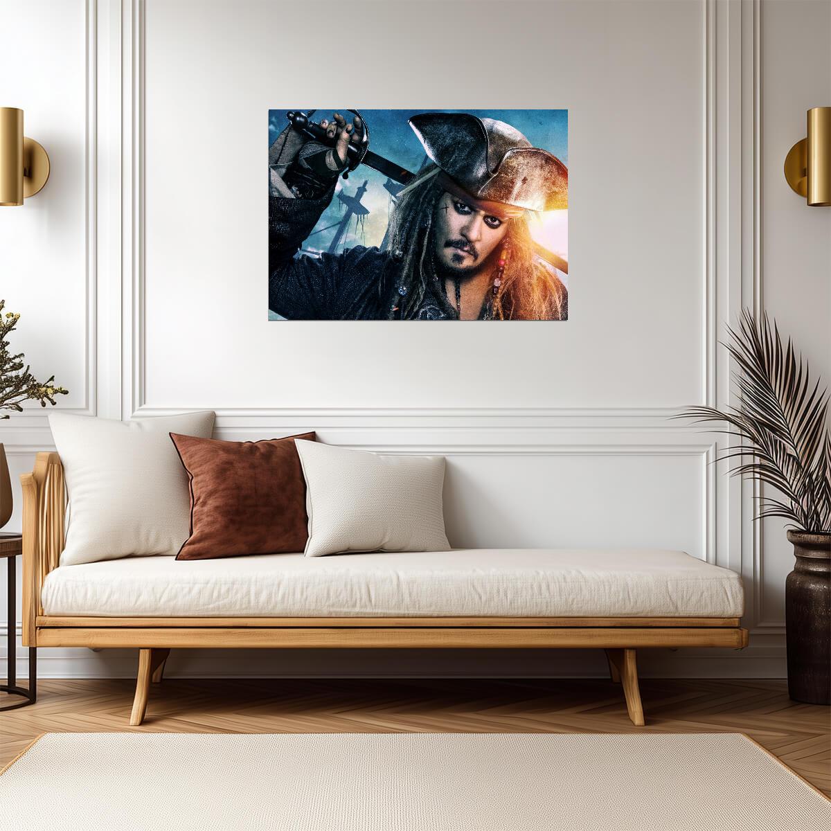 Pirates of the Caribbean Captain Jack Sparrow | Movie Poster | Johnny Depp Adventure Film Art - Movies & TV Poster