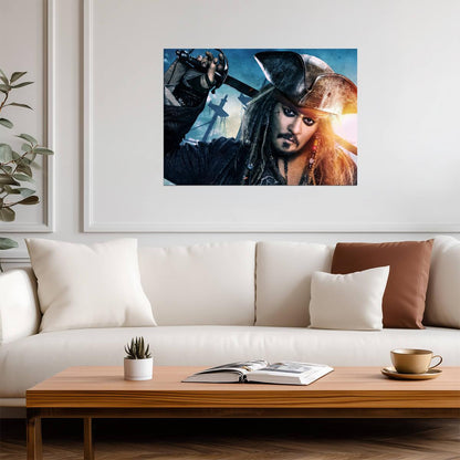 Pirates of the Caribbean Captain Jack Sparrow | Movie Poster | Johnny Depp Adventure Film Art - Movies & TV Poster