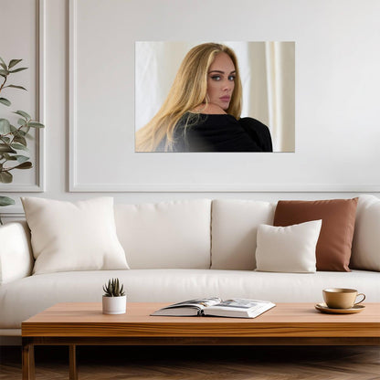 Adele Profile Shot | Singer Poster | Warm Aesthetic Print - Music Poster