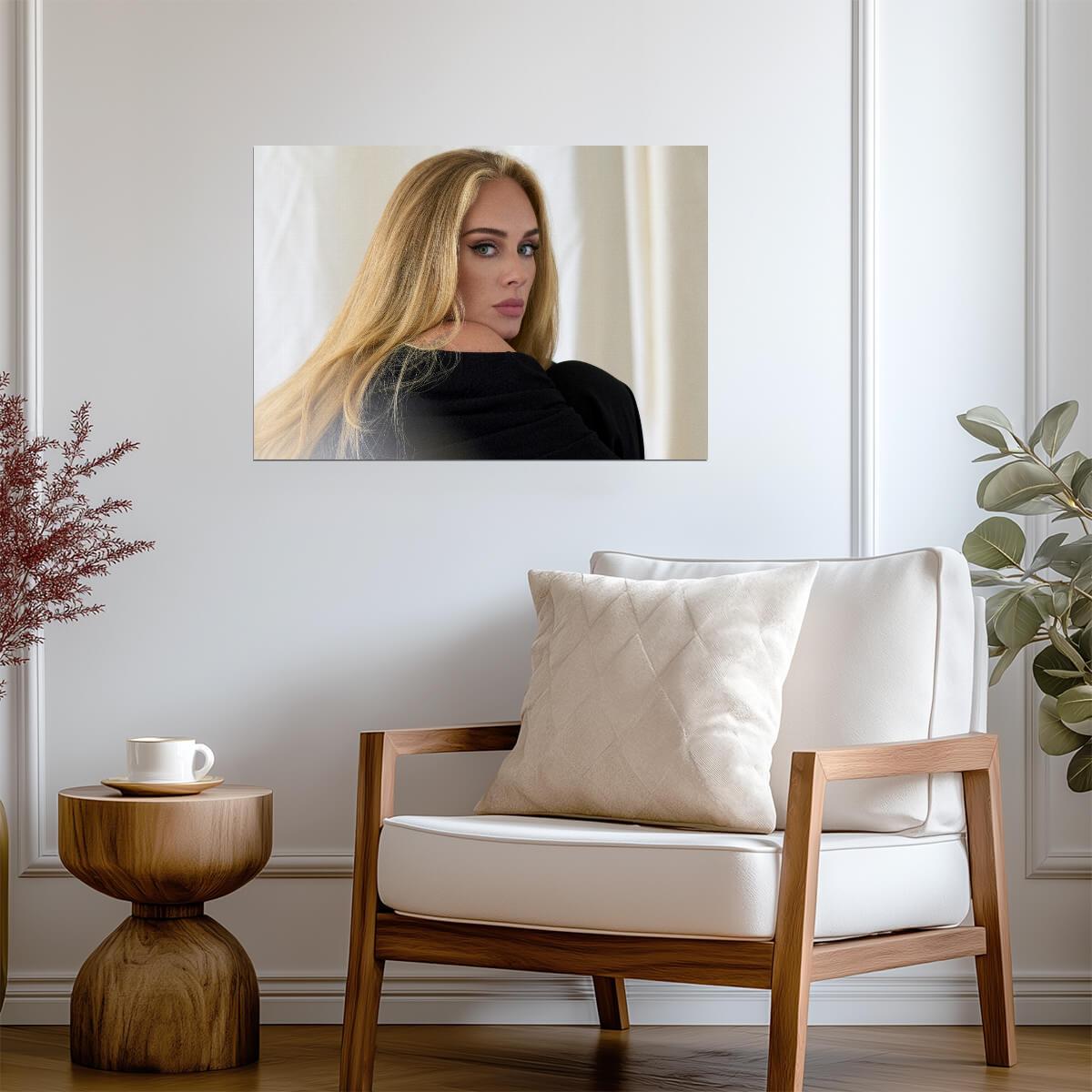 Adele Profile Shot | Singer Poster | Warm Aesthetic Print - Music Poster