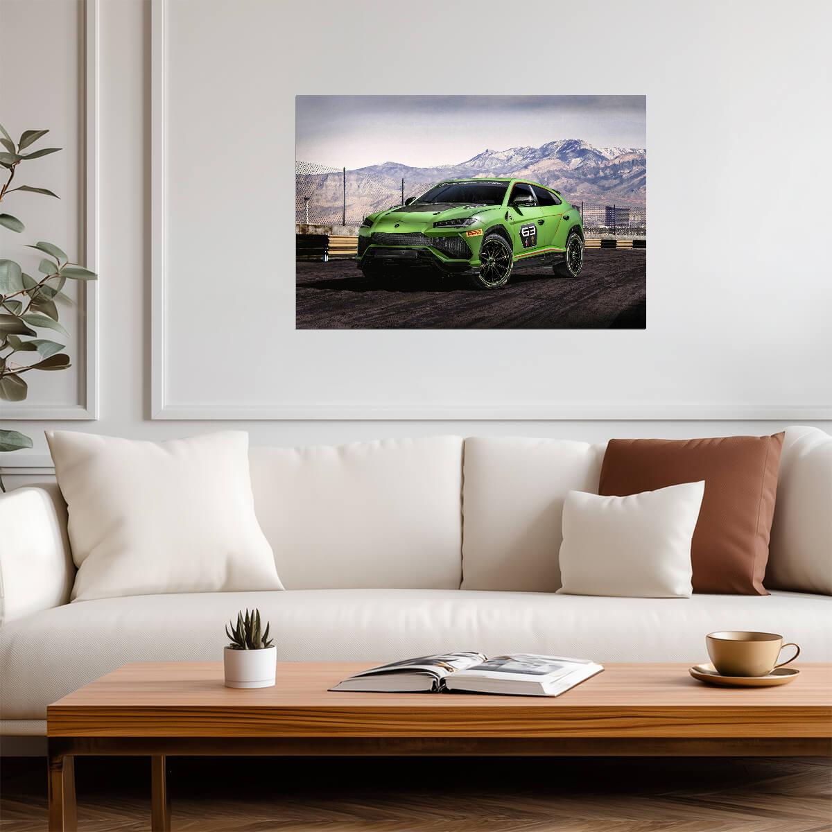 Lamborghini Urus ST-X Concept | Racing SUV Poster | Squadra Corse Motorsport Art - Cars Poster