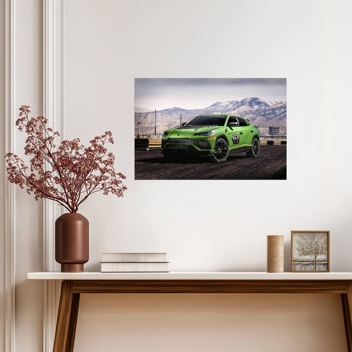 Lamborghini Urus ST-X Concept | Racing SUV Poster | Squadra Corse Motorsport Art - Cars Poster