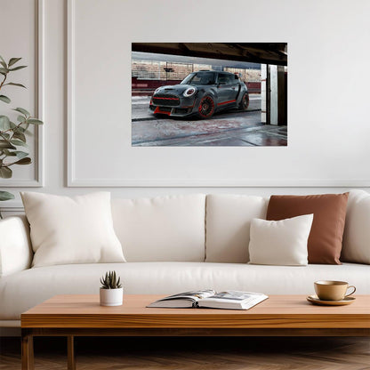Mini John Cooper Works GP Concept | Racing Car Design Poster | Widebody Hot Hatch Art - Cars Poster