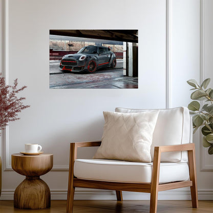 Mini John Cooper Works GP Concept | Racing Car Design Poster | Widebody Hot Hatch Art - Cars Poster