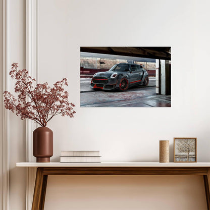 Mini John Cooper Works GP Concept | Racing Car Design Poster | Widebody Hot Hatch Art - Cars Poster