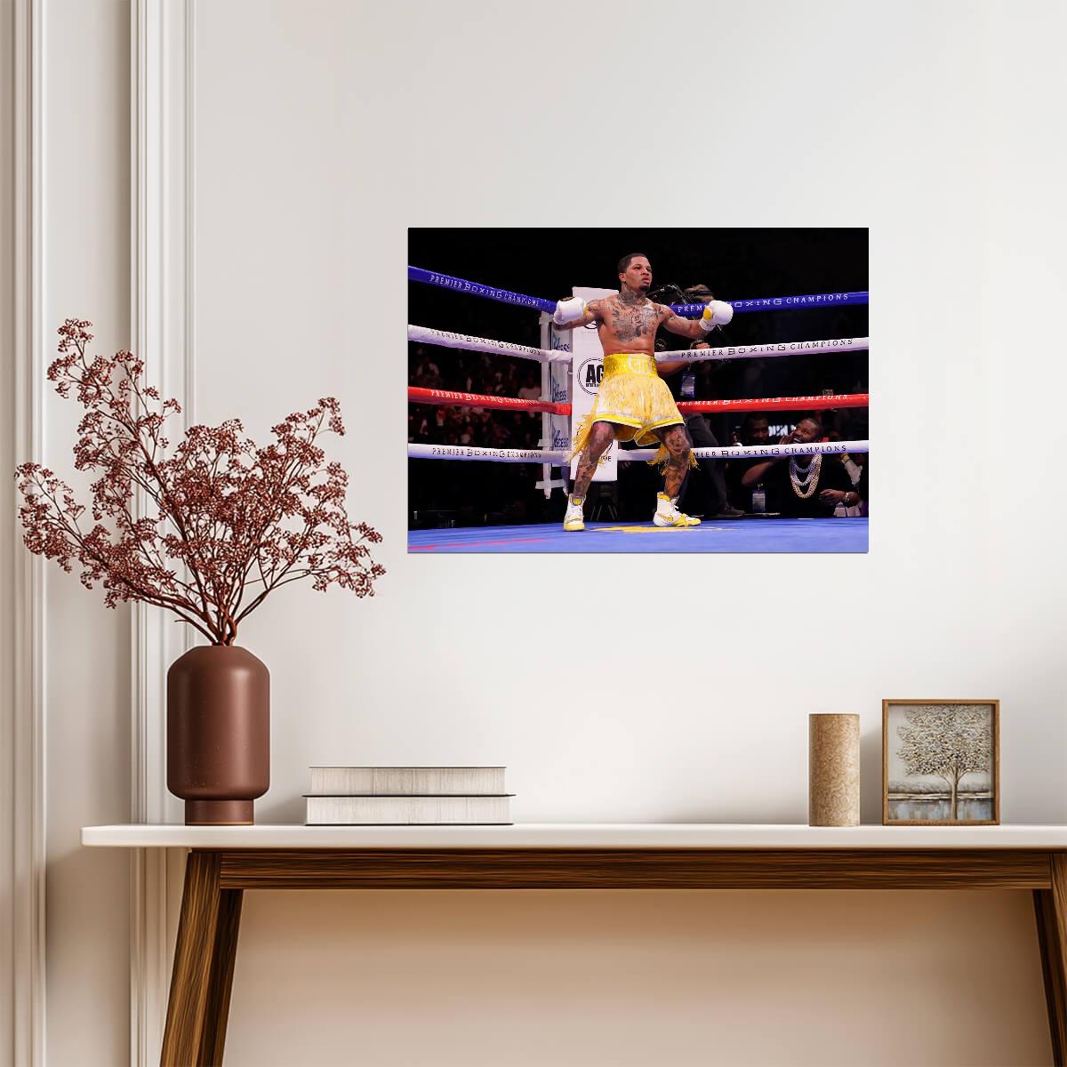 Gervonta Davis Victory Pose | Boxing Legend Poster | Combat Sports Wall Art - Sports Poster