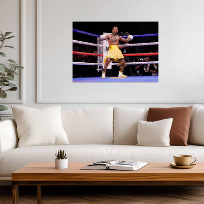 Gervonta Davis Victory Pose | Boxing Legend Poster | Combat Sports Wall Art - Sports Poster