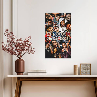 A Boogie Wit Da Hoodie Graphic | Hip Hop Poster | Rapper Illustration - Music Poster
