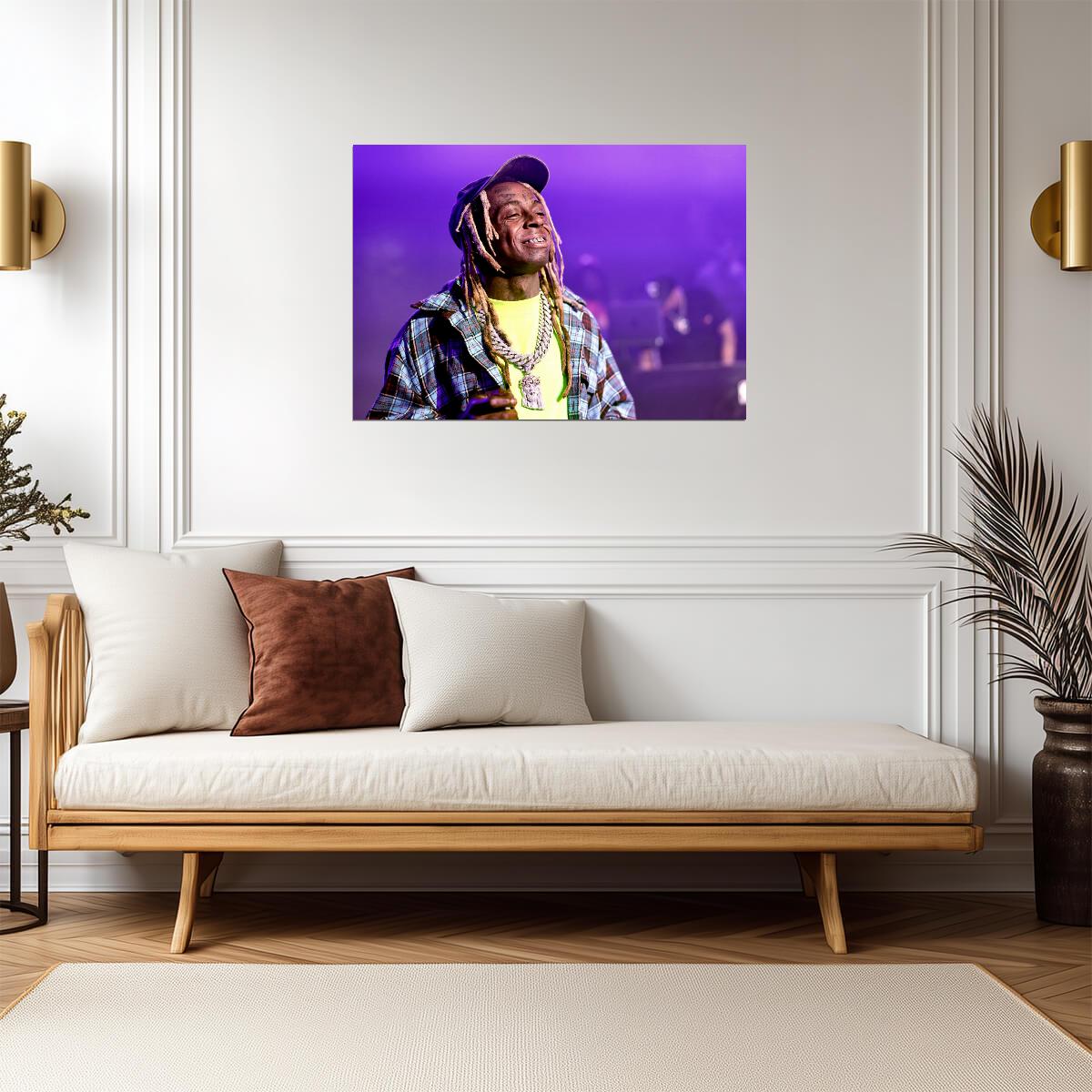 Lil Wayne Poster | Live Concert Rap Print - Music Poster