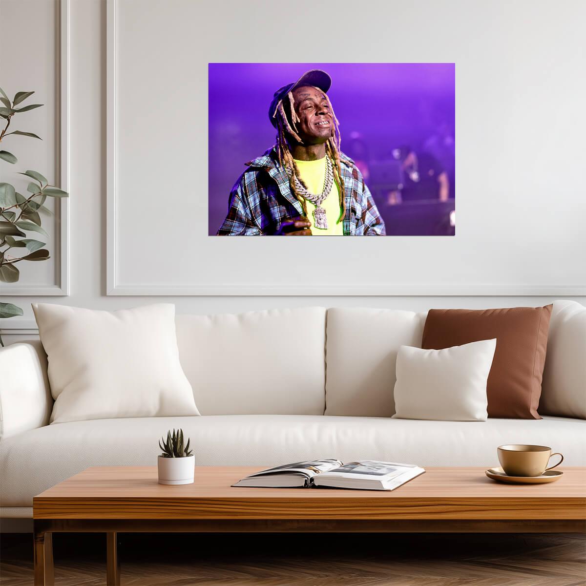 Lil Wayne Poster | Live Concert Rap Print - Music Poster