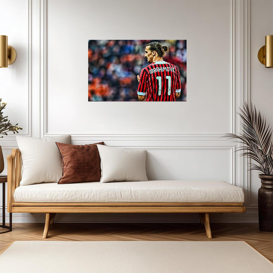 Zlatan Ibrahimović AC Milan | Soccer Legend Poster | Football Fan Gift - Sports Poster