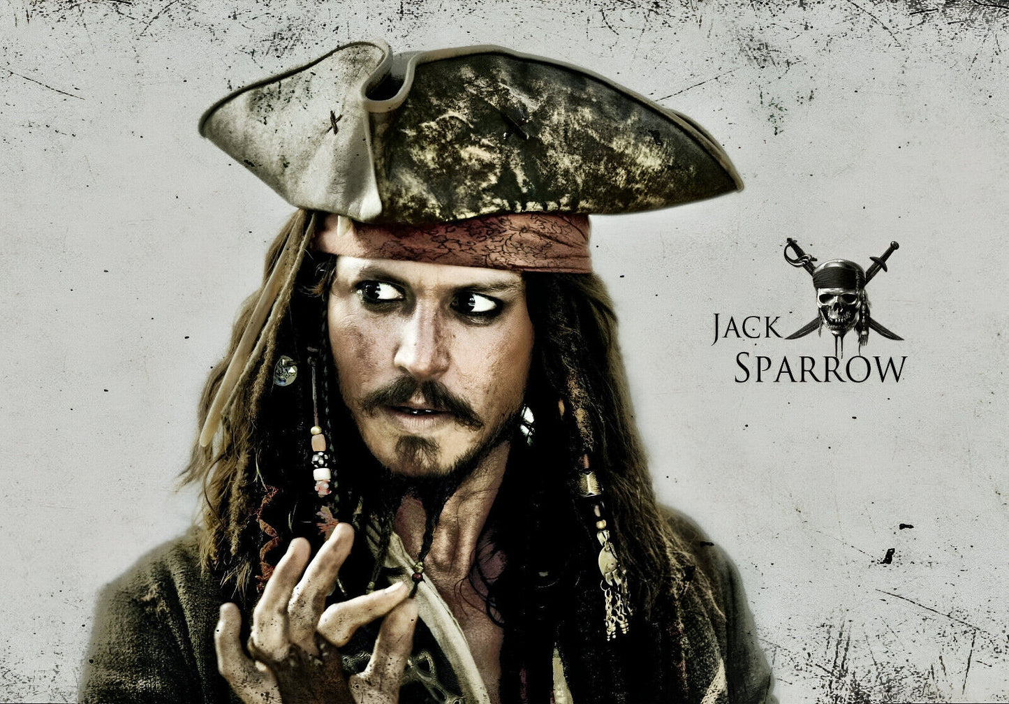 Pirates of the Caribbean Jack Sparrow | Stylized Movie Poster | Johnny Depp Fan Art Print - Movies & TV Poster