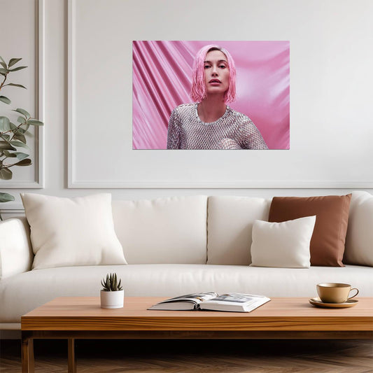 Hailey Bieber | Cool Tone Art | Fashion Poster - Celebrities Poster