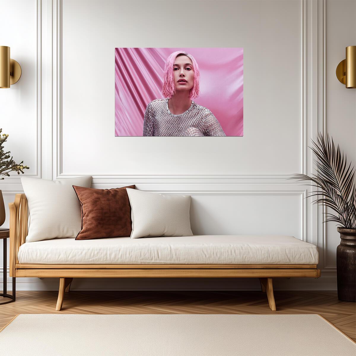 Hailey Bieber | Cool Tone Art | Fashion Poster - Celebrities Poster