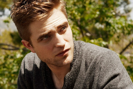 Robert Pattinson Sunlight Portrait | Grey Sweater Photo | Celebrity Actor Poster - Celebrities Poster