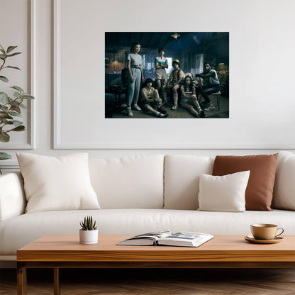 Stranger Things The Party Group Photo | Eleven Mike Will Dustin Lucas Max | Sci-Fi TV Poster - Movies & TV Poster