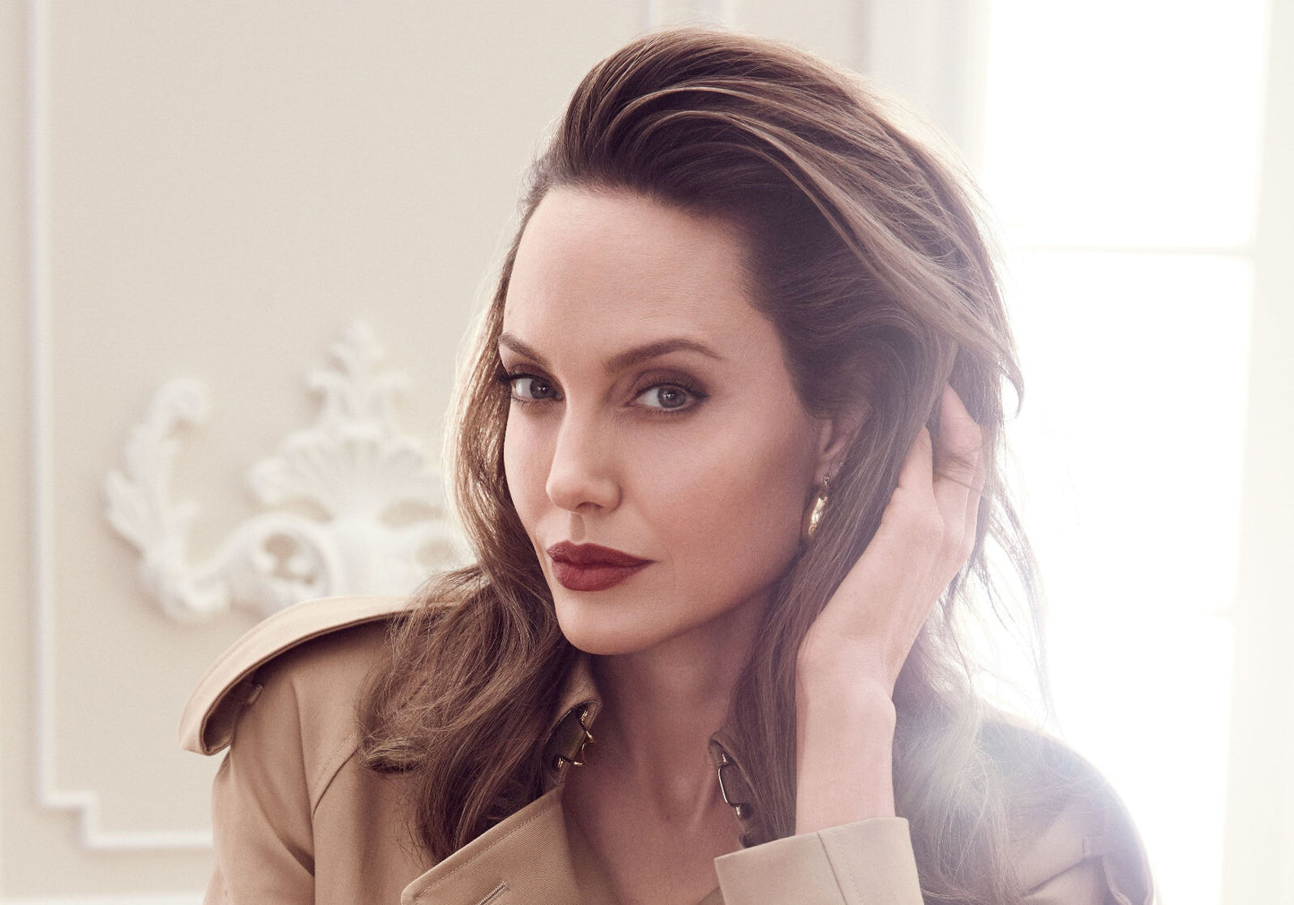 Angelina Jolie Elegant Portrait | Movie Star Photography | Celebrity Wall Poster - Celebrities Poster