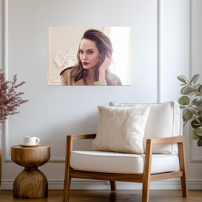Angelina Jolie Elegant Portrait | Movie Star Photography | Celebrity Wall Poster - Celebrities Poster