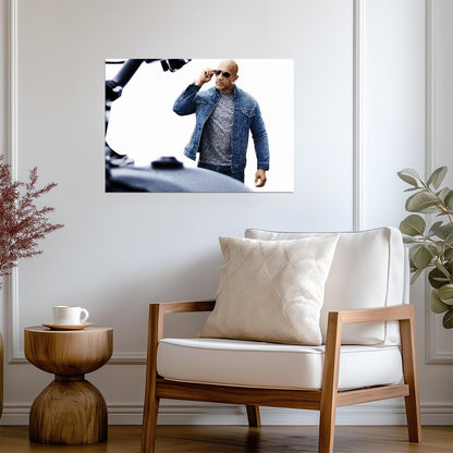 Fast & Furious Luke Hobbs | Dwayne Johnson Poster | Action Movie Wall Art - Movies & TV Poster