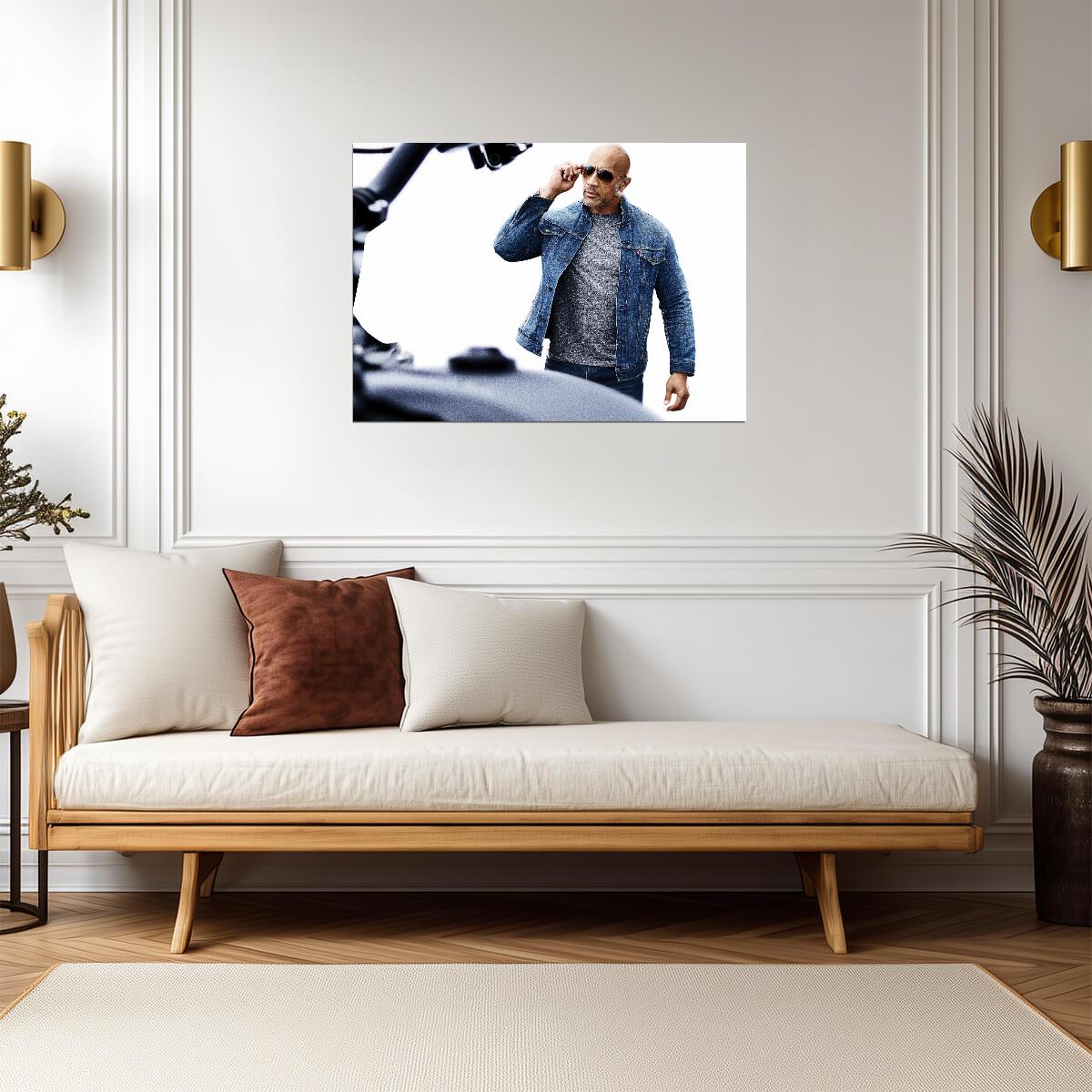 Fast & Furious Luke Hobbs | Dwayne Johnson Poster | Action Movie Wall Art - Movies & TV Poster