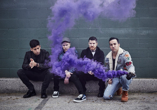 Fall Out Boy Purple Smoke Photoshoot | Rock Band Poster | Pop Punk Music Art - Music Poster