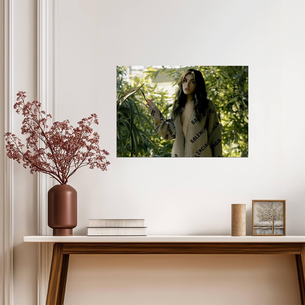 Madison Beer Balenciaga Cardigan | Outdoor Nature Portrait | Music Celebrity Poster - Music Poster