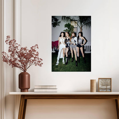Blackpink Group Photo | K-Pop Music Poster | Korean Pop Stars Wall Art - Music Poster
