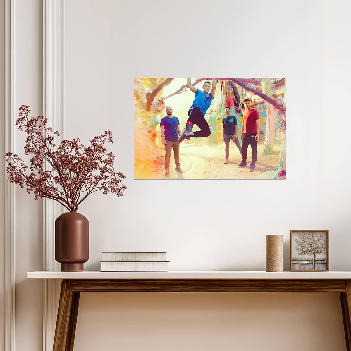 Coldplay Up & Up Photoshoot | Alternative Rock Band Poster | Music Group Wall Art - Music Poster