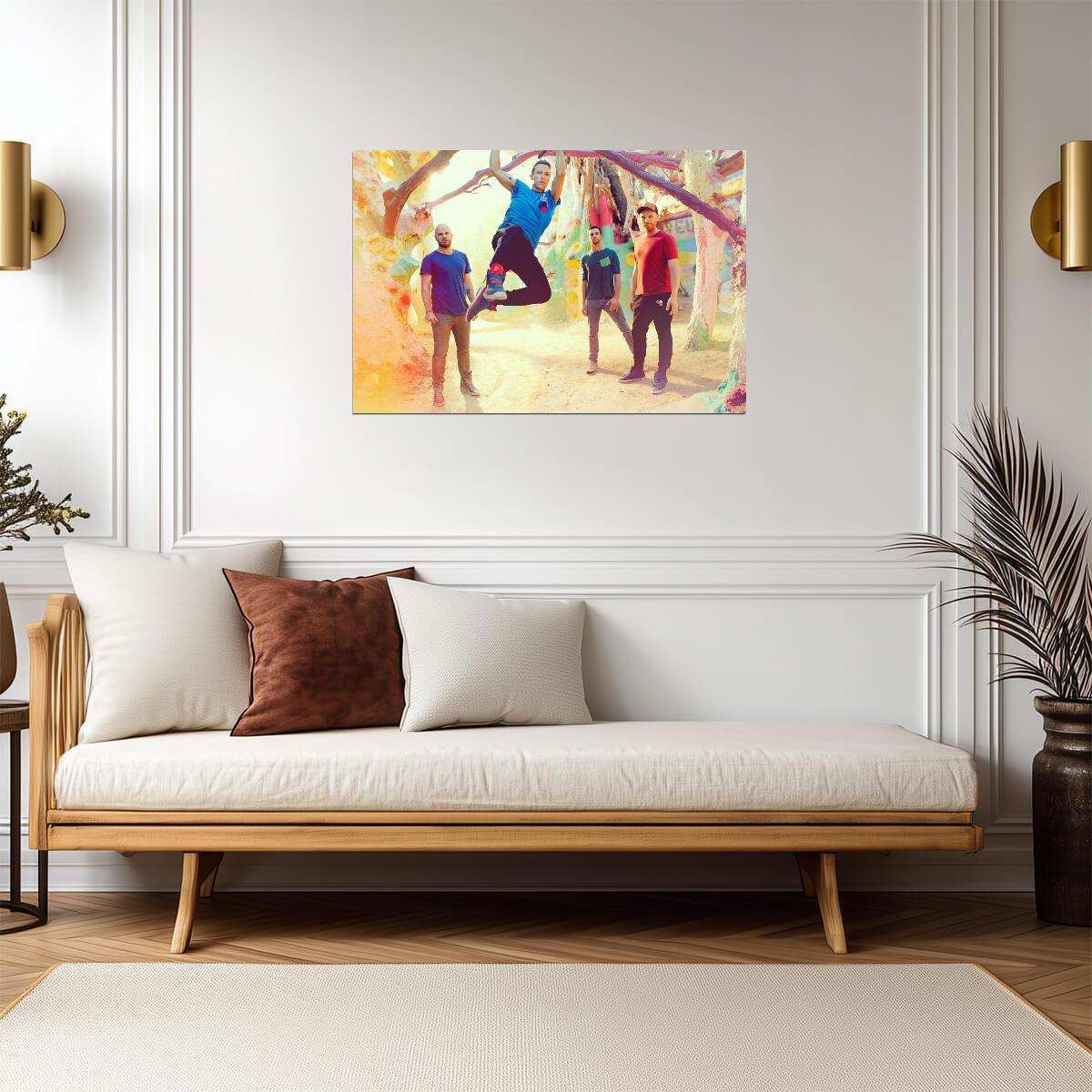 Coldplay Up & Up Photoshoot | Alternative Rock Band Poster | Music Group Wall Art - Music Poster