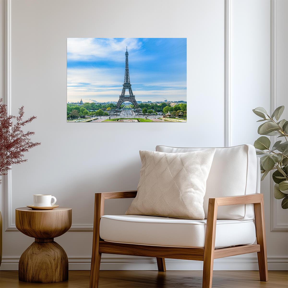 Eiffel Tower Paris View | Travel Photography Print | French Landmark Poster - Photography Poster