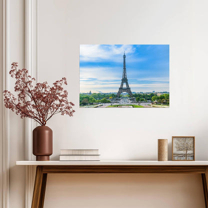 Eiffel Tower Paris View | Travel Photography Print | French Landmark Poster - Photography Poster
