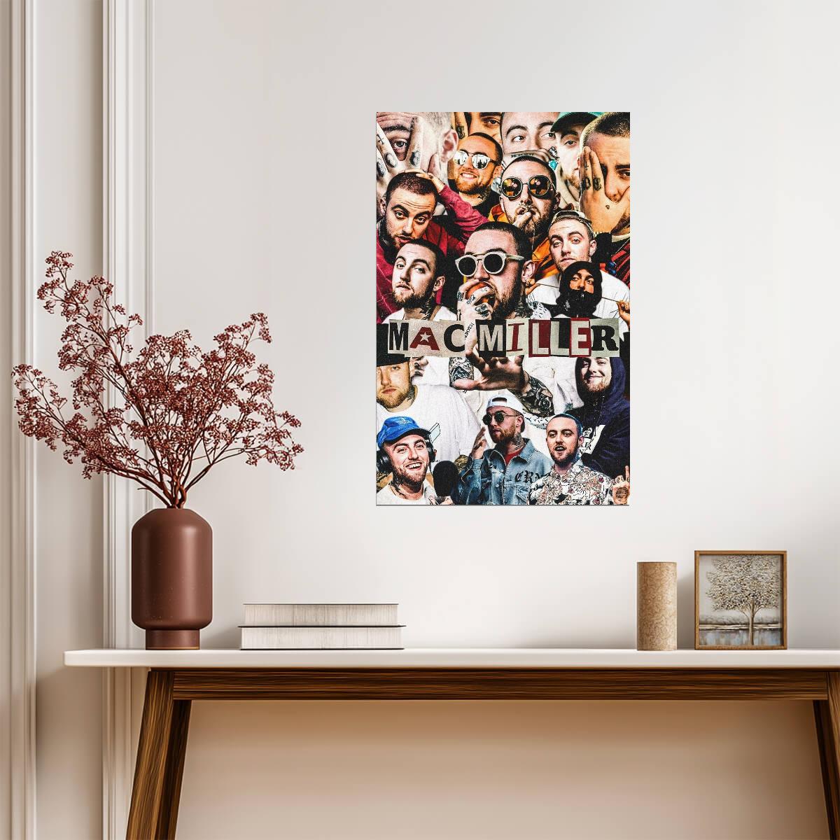 Mac Miller Poster | Graphic Art Rap Print - Music Poster