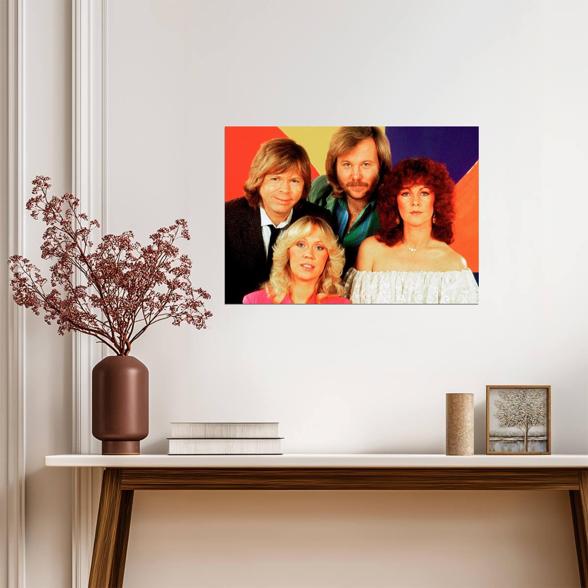 Abba Pop Art Style | Disco Poster | Vibrant Music Print - Music Poster