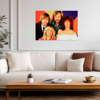 Abba Pop Art Style | Disco Poster | Vibrant Music Print - Music Poster