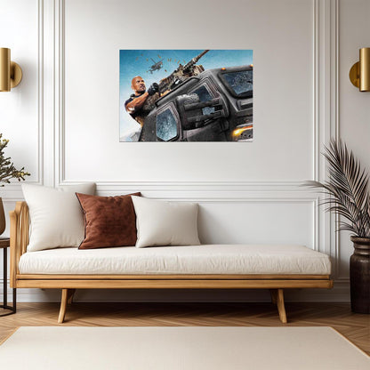 Fast & Furious 8 | Dwayne Johnson as Luke Hobbs | Action Movie Poster - Movies & TV Poster