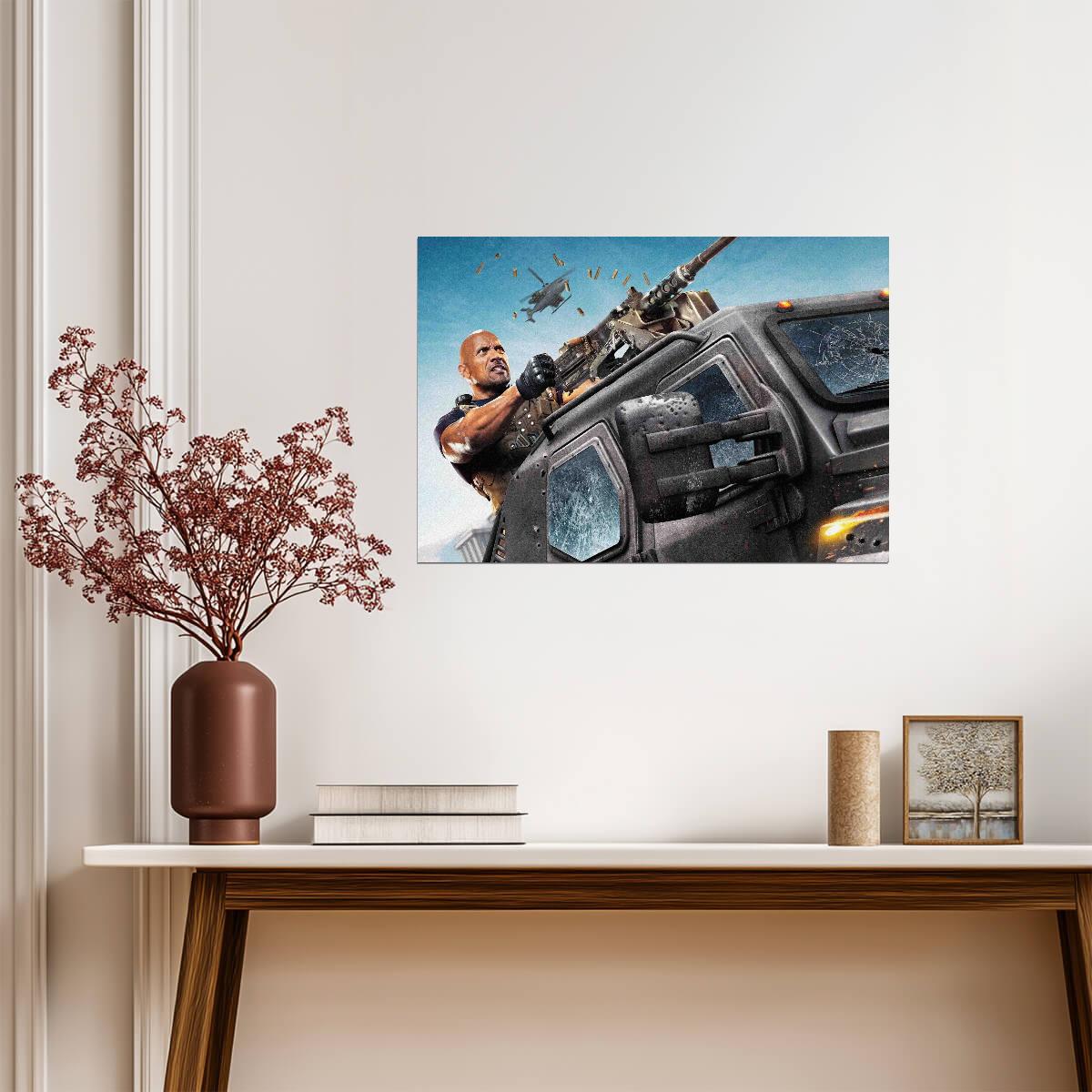 Fast & Furious 8 | Dwayne Johnson as Luke Hobbs | Action Movie Poster - Movies & TV Poster