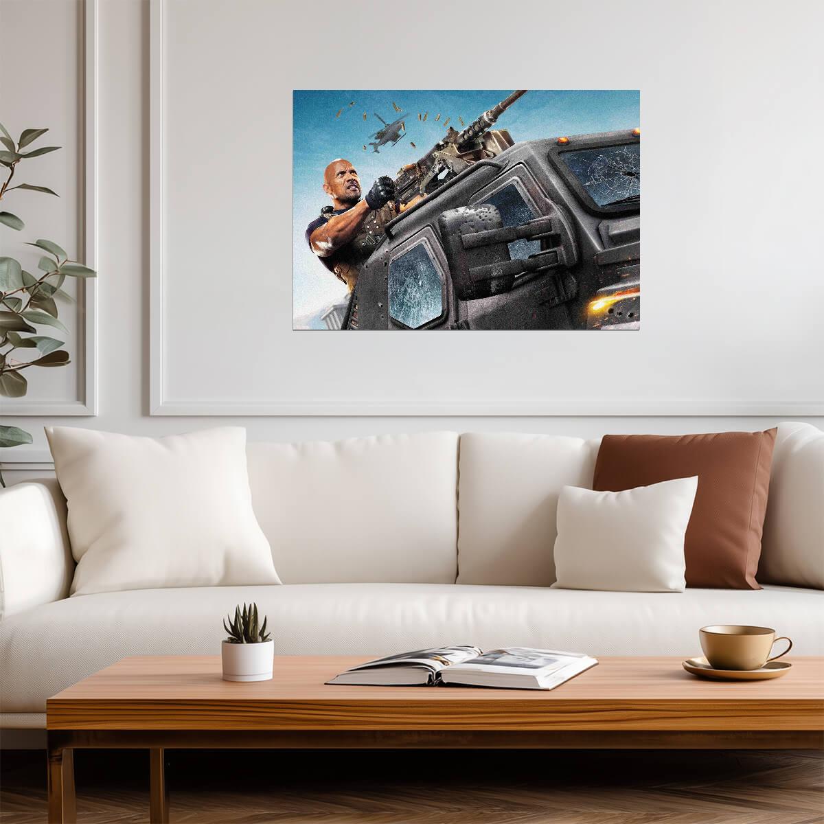 Fast & Furious 8 | Dwayne Johnson as Luke Hobbs | Action Movie Poster - Movies & TV Poster