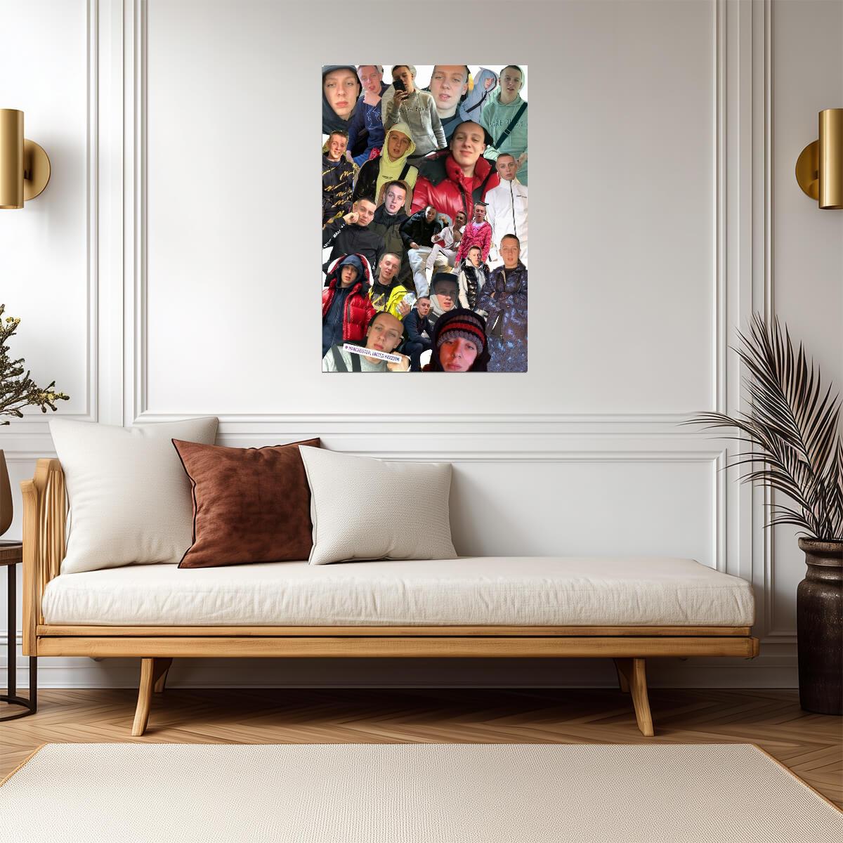 Aitch Photo Collage | UK Rap Music Poster | Manchester Hip Hop Art - Music Poster