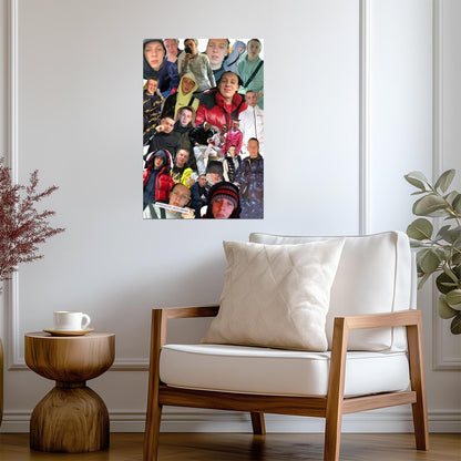 Aitch Photo Collage | UK Rap Music Poster | Manchester Hip Hop Art - Music Poster