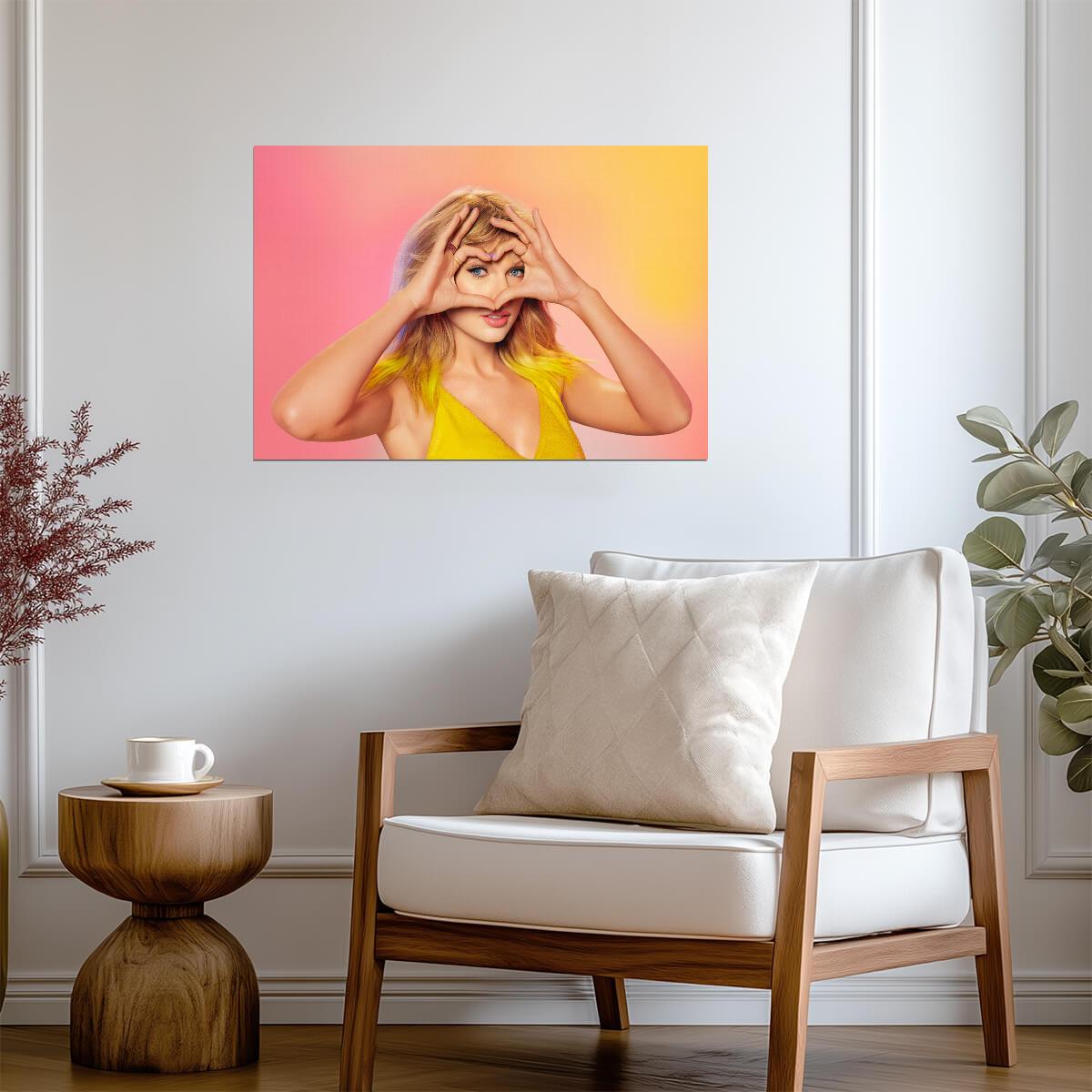 Taylor Swift Heart Hands Gesture | Lover Era Photoshoot Poster | Music Fan Gift - Music Poster