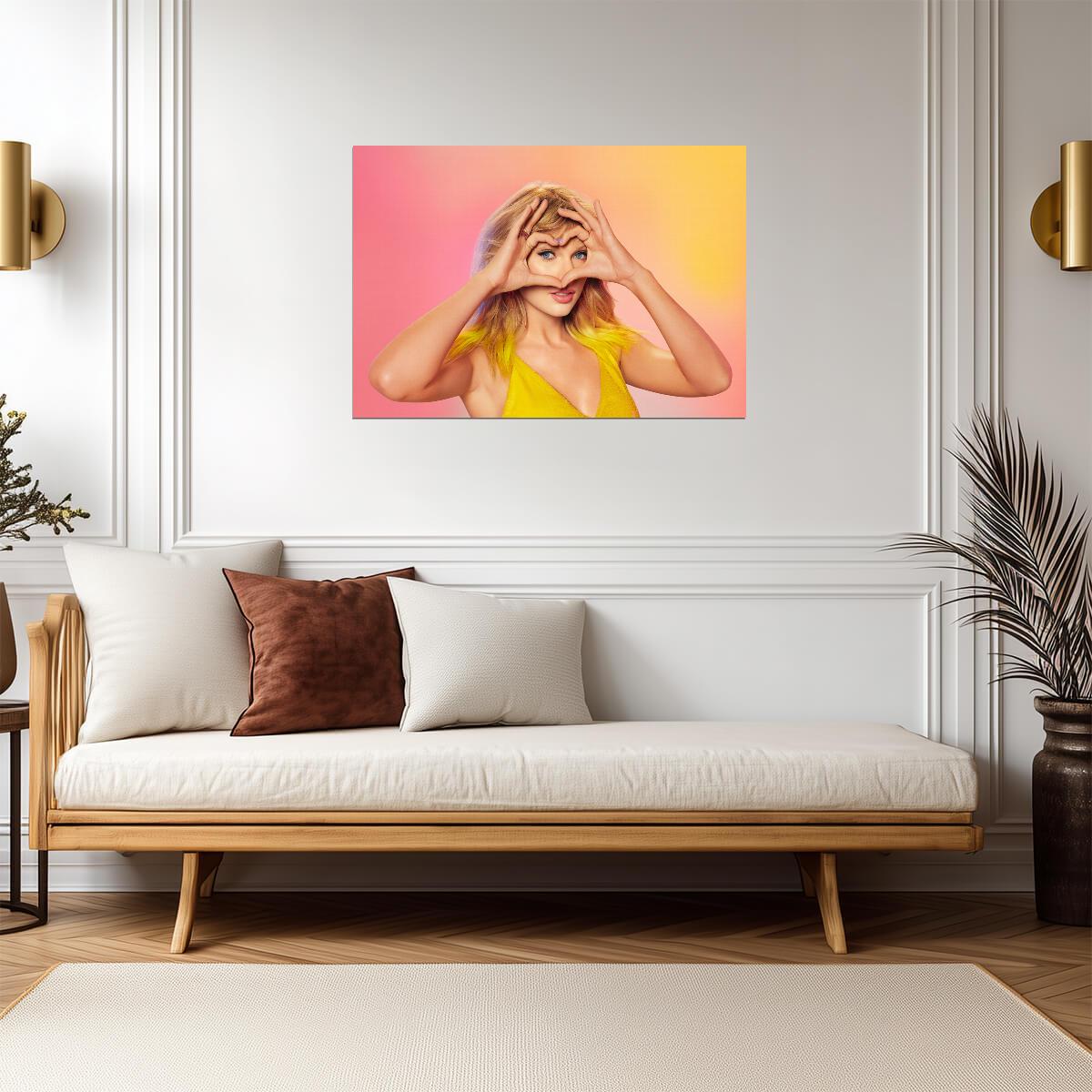 Taylor Swift Heart Hands Gesture | Lover Era Photoshoot Poster | Music Fan Gift - Music Poster
