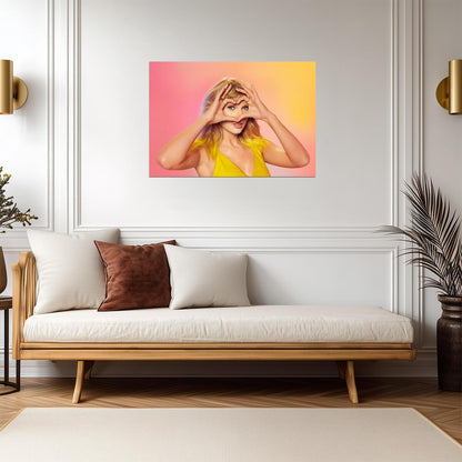 Taylor Swift Heart Hands Gesture | Lover Era Photoshoot Poster | Music Fan Gift - Music Poster