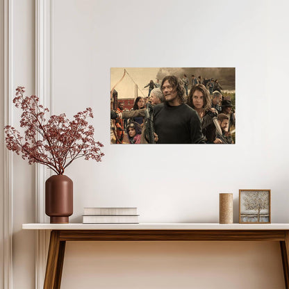 The Walking Dead Season 11 Cast | Daryl Dixon & Maggie Rhee | Final Season Art Poster - Movies & TV Poster