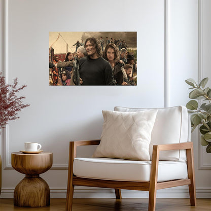 The Walking Dead Season 11 Cast | Daryl Dixon & Maggie Rhee | Final Season Art Poster - Movies & TV Poster